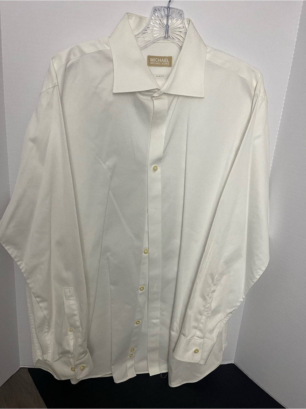 Michael Kors Men's Dress Shirt in Cream White